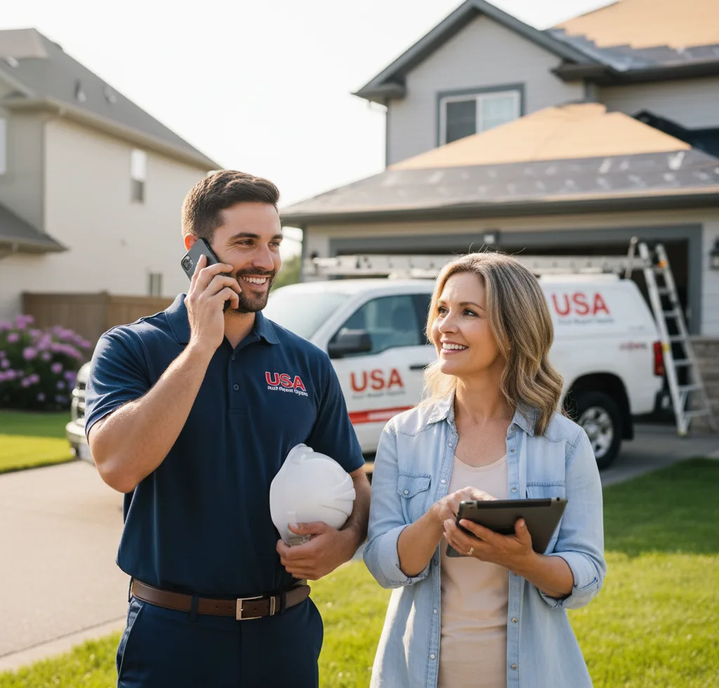USA Roof Repair Experts customer support in Lyndonville
